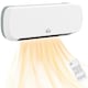 image 1 of HOMCOM Wall Mounted Electric Heater with Timer Overheat Protection White