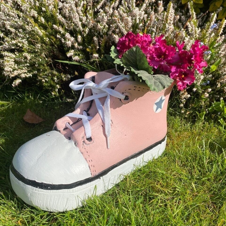 image 1 of Trainer Planter - L16 x W34 x H17 cm - Pink Pink