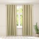 image 1 of OHS Leaf Print Thermal Blackout Eyelet Curtains, 90x90" - Sage Green