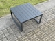 image 3 of Fimous 12 Seater Outdoor Lounge Corner Sofa Set Aluminum Garden Furniture Sets with Square Coffee Table 3 Chairs 3 Footstools Dark Grey