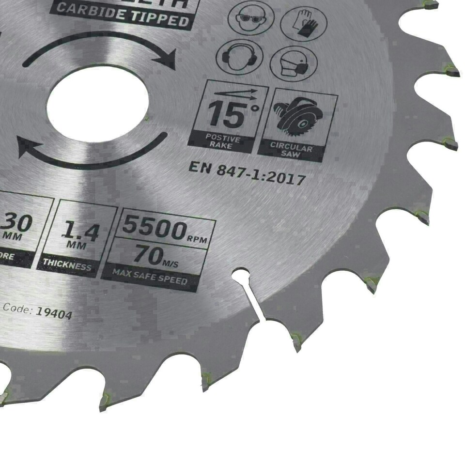image 1 of Circular Saw Blade 210mm x 30mm 24 40 48 teeth TCT Cutting Disc Wood 3pc