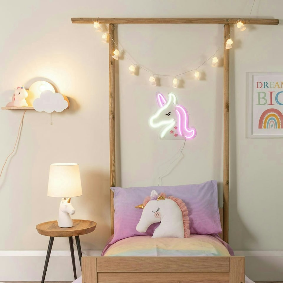 image 1 of ValueLights White String Light and LED .64W Bulb