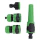 image 1 of Green Blade 4pc Hose Connector Set - 1/2" - 5/8" - Green