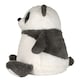 image 3 of Mumbles Zippie Panda Plush Toy - Grey/White - One Size