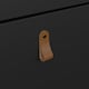 image 7 of Barcelona Shoe Cabinet 2 Flip Down Doors in Matt Black