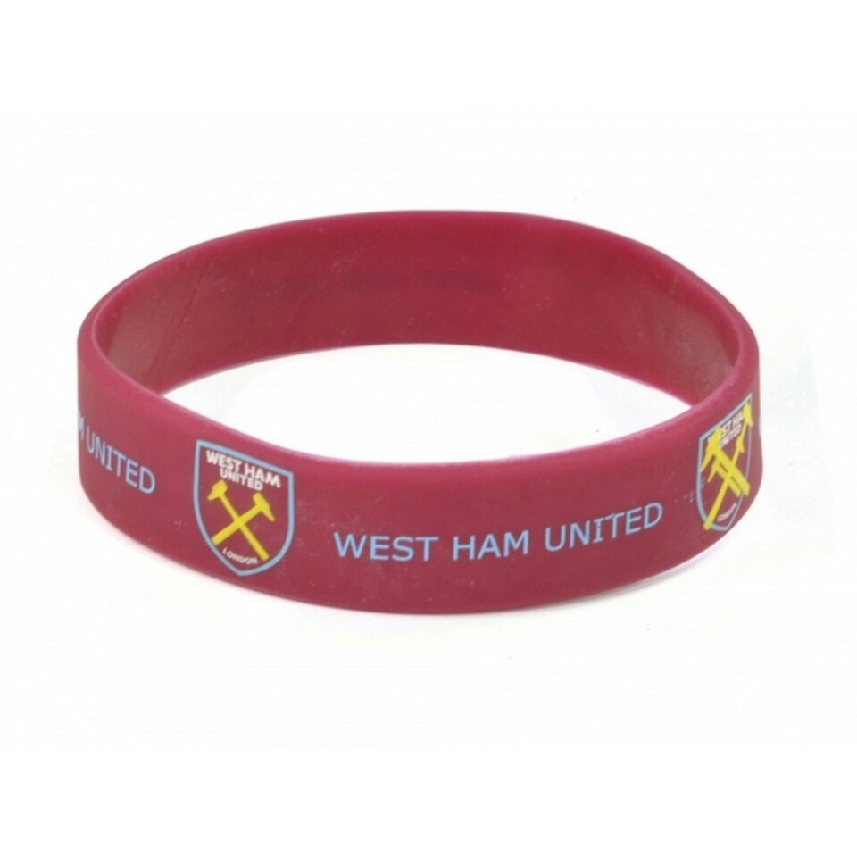 West Ham Silicone Wristband - Maroon - One Size