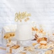 image 3 of Anniversary House Glitter Merry Christmas Cake Topper Gold