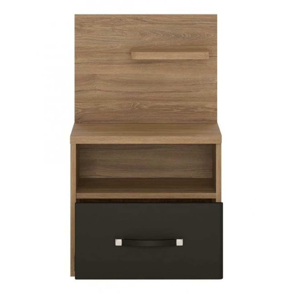 image 1 of Monaco 1 Drawer Bedside with Open Shelf