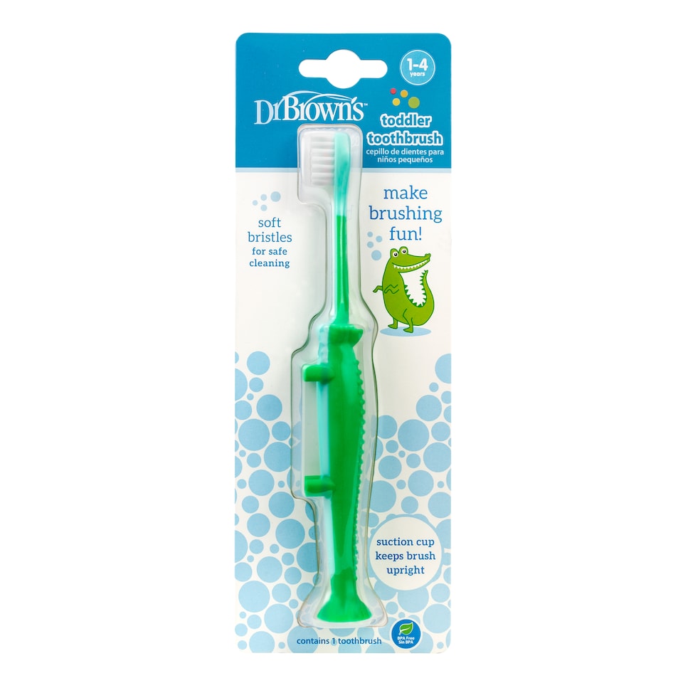 Dr Brown's Toddler Toothbrush Crocodile Design 1-4 Years