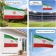 image 9 of Iran Old Persia Flag 5ft x 3ft with Brass Eyelets - Polyester Iranian Flag Banner for Cultural Display, Themed Decor, Room, Bar & Garden Decor | Multi