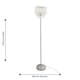image 6 of Chrome and Acrylic Crystal Jewelled Floor Lamp | Chrome | Clear | Small | 1