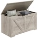 image 1 of HOMCOM Storage Trunk for Living Room, with Safety Hinges, 80cm, Grey