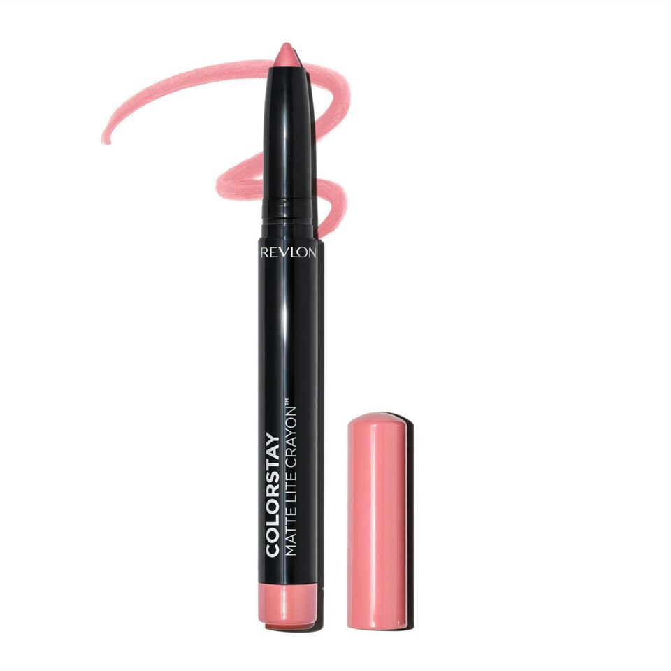 image 1 of Revlon ColorStay Matte Lite Lip Crayon CollectionLightweight Matte Lip Color | Pink | Tread Lightly | 1