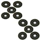 image 1 of 80 Grit Flap Discs Sanding Grinding Rust Removing For 4-1/2" Angle Grinders 10pc