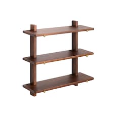 Oliver Floating Shelves - 3 Tier Solid Wood Wall Shelf