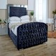 image 1 of Skipton Crush Single Bed Frame - Black