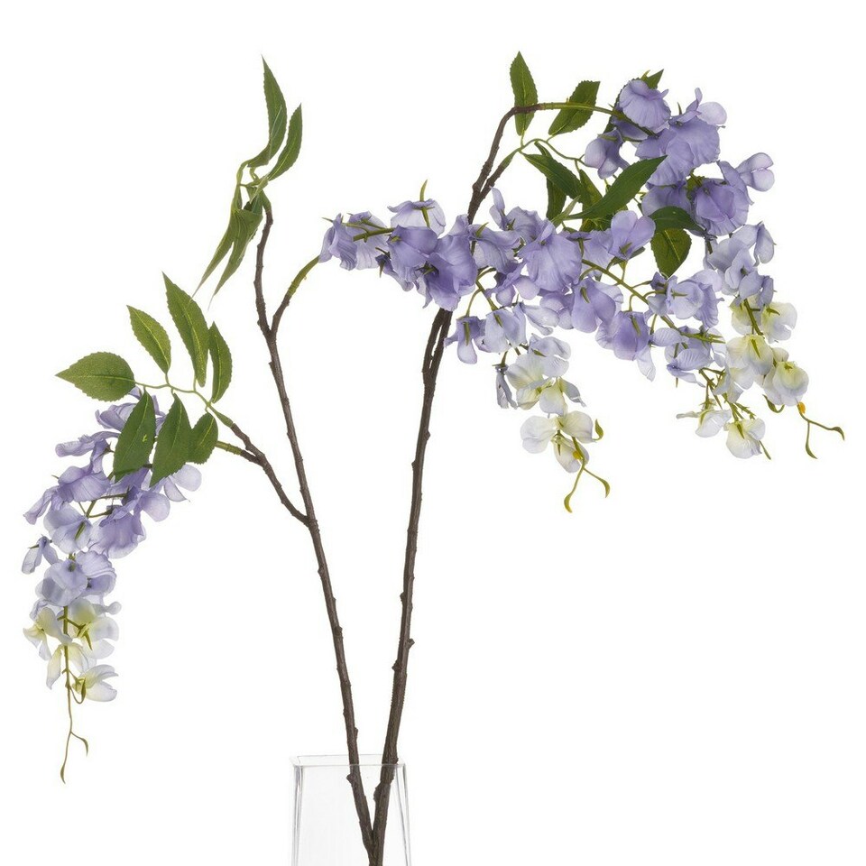 image 1 of Hill Interiors Artificial Wisteria Plant - Lilac - One Size