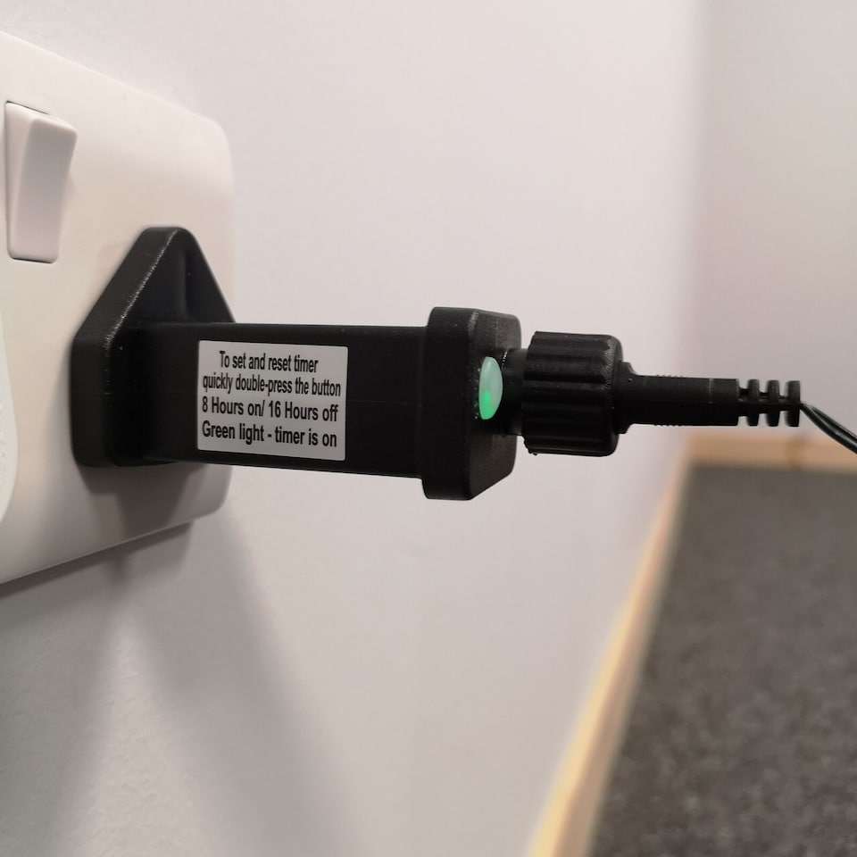 image 1 of 1000 LED 25m Premier TreeBrights Indoor Outdoor Christmas Multi Function Mains Operated String Lights with Timer in Red & Vintage Gold