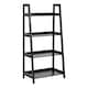 image 1 of Wally Bookcase with 4 Shelves in Black