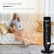 image 9 of HOMCOM 1000W/2000W Tower Heater w/ 42° Oscillation Remote Control Timer