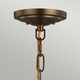 image 2 of Cadence 2 Light Dome Ceiling Pendant Antique Brass, Black, E27