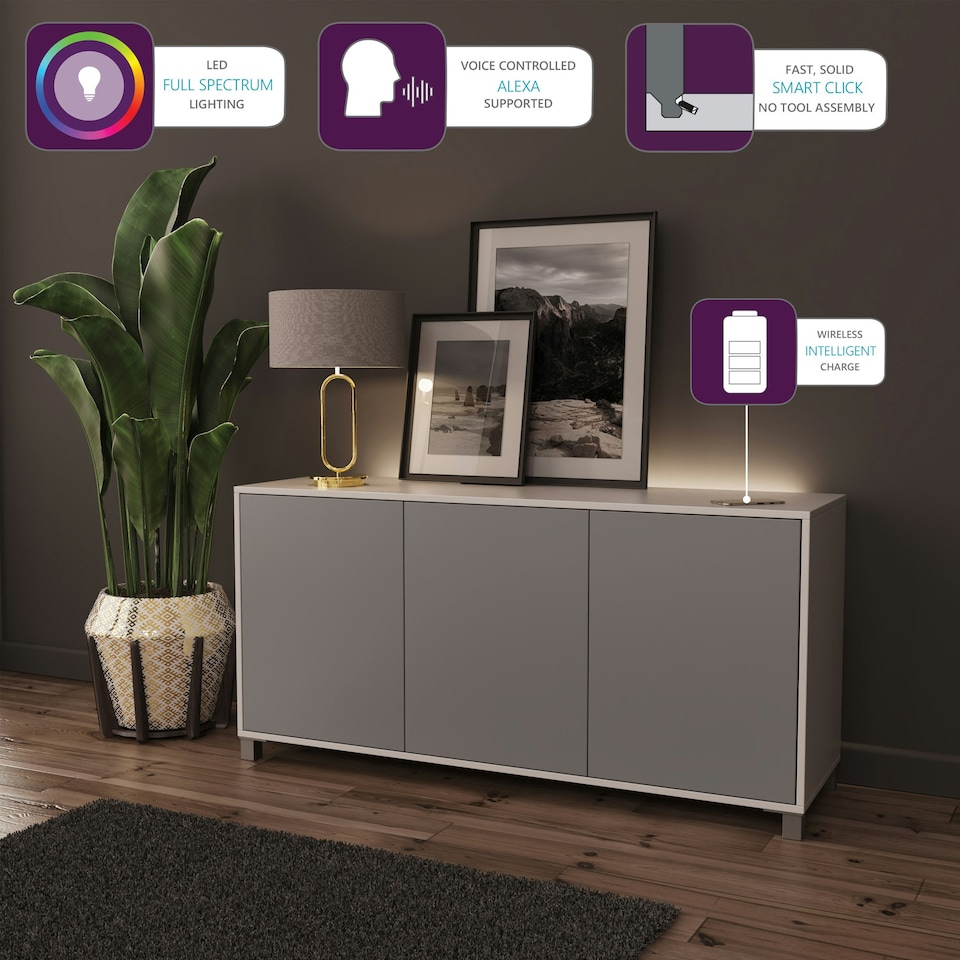 image 1 of Frank Olsen S-TECH Sideboard Grey | White