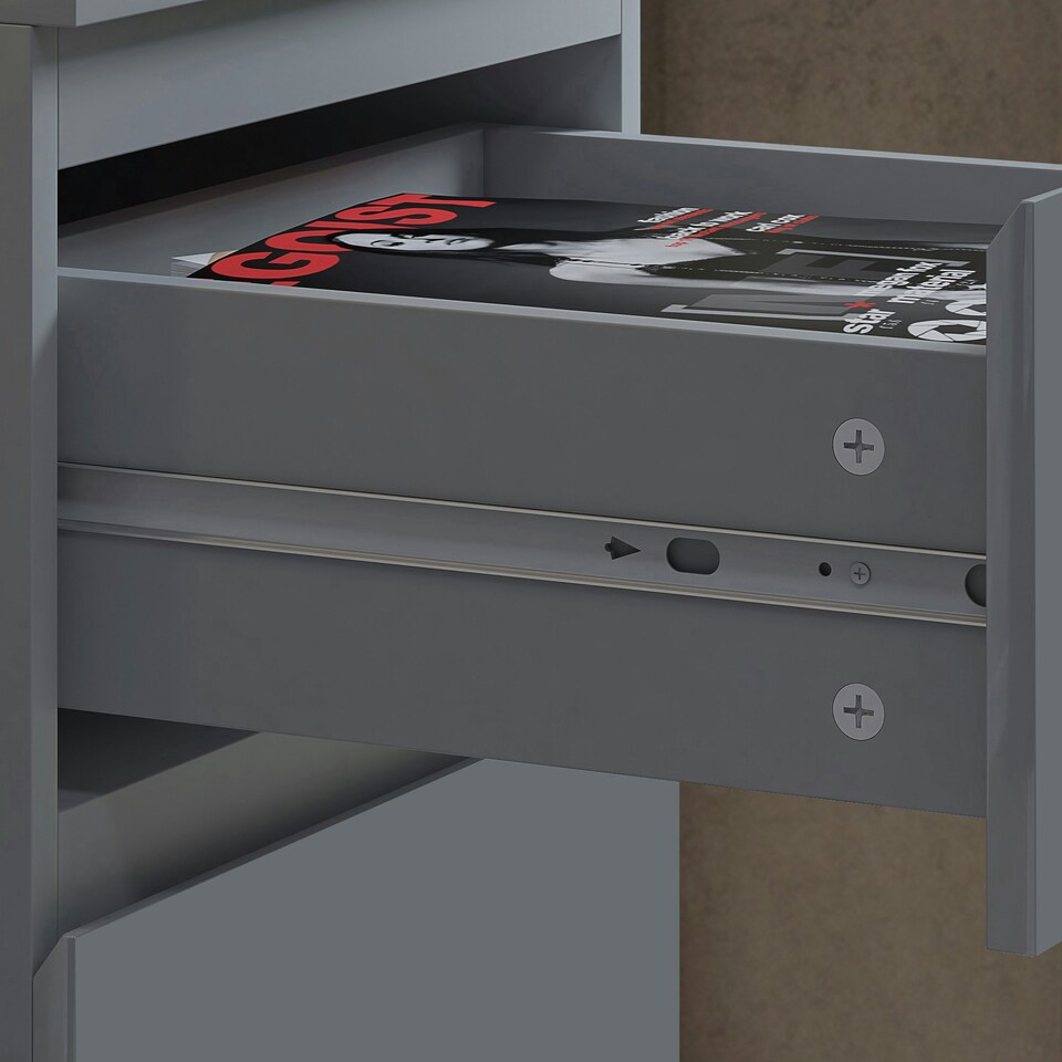 image 1 of FWStyle Stora 4 Drawer Chest of Drawers - Matt Dark Grey