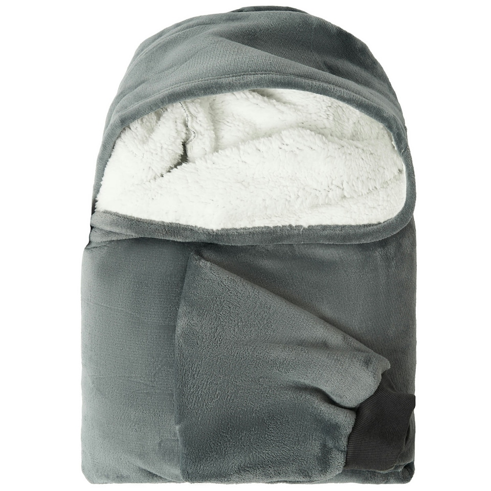 image 1 of BHS Hoodie Blanket, Grey Grey | Grey