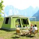 image 2 of Outsunny Two Room Dome Tent Camping Shelter with Porch and Portable Carry Bag