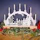 image 4 of 45cm Battery Operated Warm White LED Wooden Arch Reindeer Scene Candle Bridge Christmas Decoration
