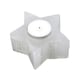 image 2 of Something Different Selenite Star Tealight Holder - White - One Size