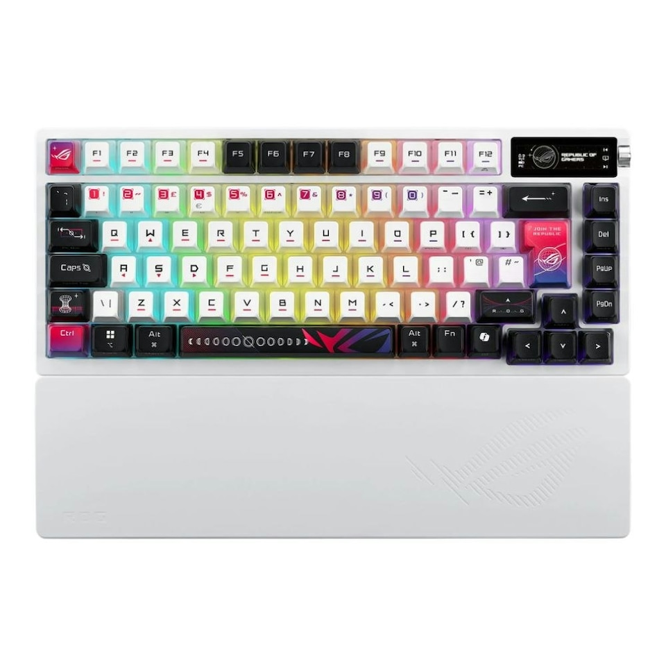 ASUS ROG Azoth X 75% Form Factor OLED RGB Wireless Gaming Keyboard