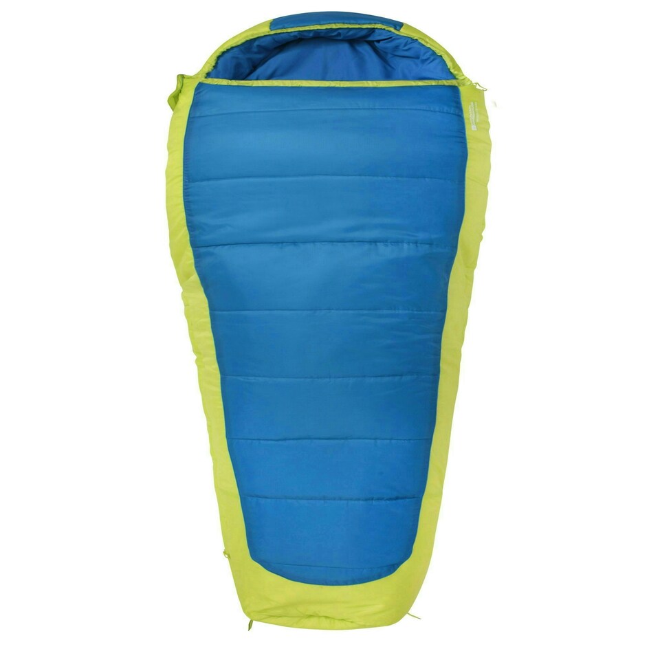 image 1 of Mountain Warehouse Microlite 1400 Sleeping Bag Hollow Fibre Camping Accessory Left Handed Zip - Long Length (215cm) Blue