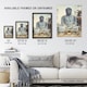 image 3 of The Bronze Buddha at Kamakura Retro Japan Wall Art Print Kazumasa 12x16"