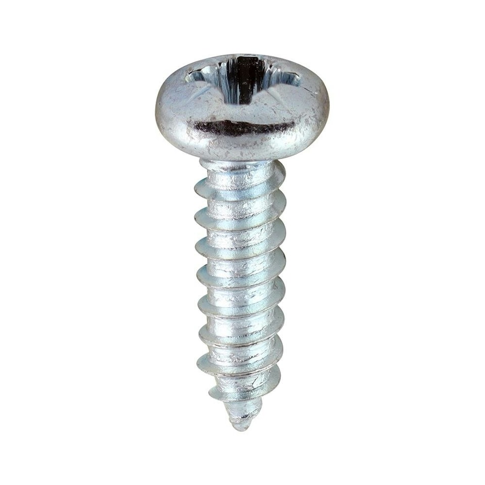 image 1 of Timco - Self-Tapping Screws - PZ - Pan - Zinc (Size 6 x 1/2 - 200 Pieces)