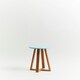 image 5 of Interiors by Premier Viborg Blue Bamboo Round Stool