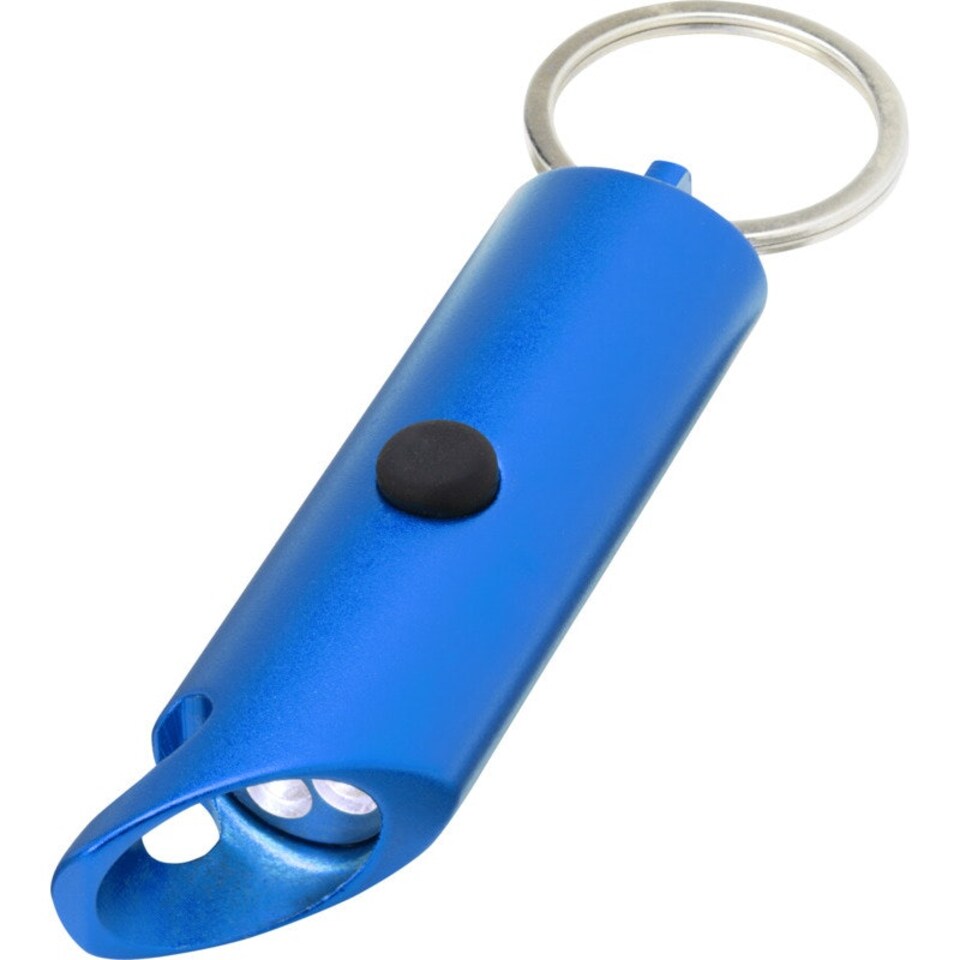image 1 of Flare Recycled Aluminium Torch Keyring - Royal Blue - One Size