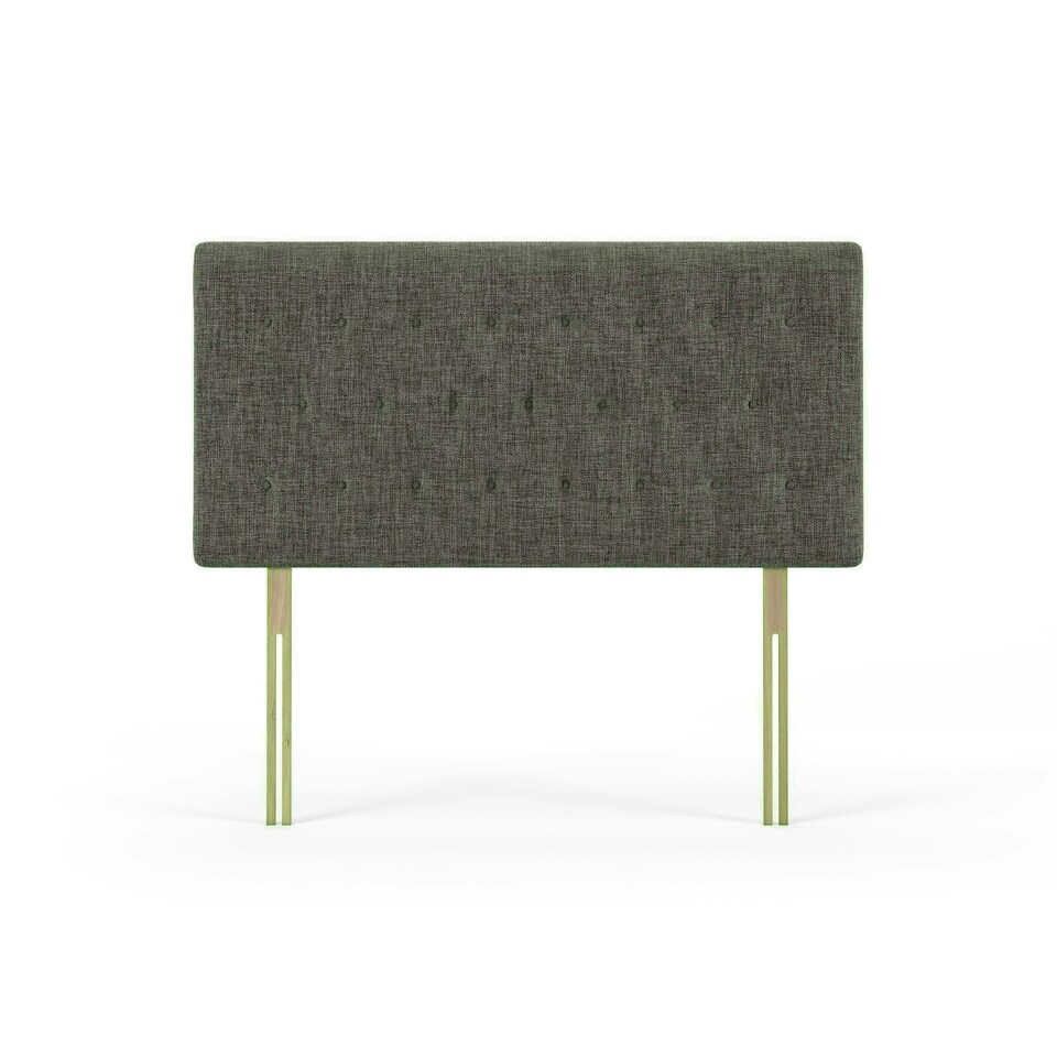 Lona Slate Grey Linen Headboard King Size | Multi