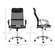 image 7 of HOMCOM Executive Office Chair High Back Mesh Back Seat Desk Chairs, Black