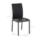 image 7 of HOMCOM Dining Chairs Faux Leather Accent Chairs for Kitchen, Set of 4, Black