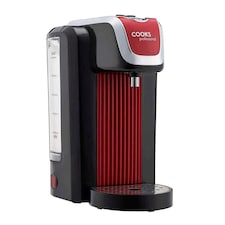 Cooks Professional Hot Water Dispenser | 2600W | 2.5 Litre Capacity | One Touch Operation |  Black/Red
