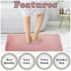 image 6 of VELVETIO Faux Fur Bath Mat Set Shaggy Super Soft Plush Anti Slip PVC Back Grey | Charcoal