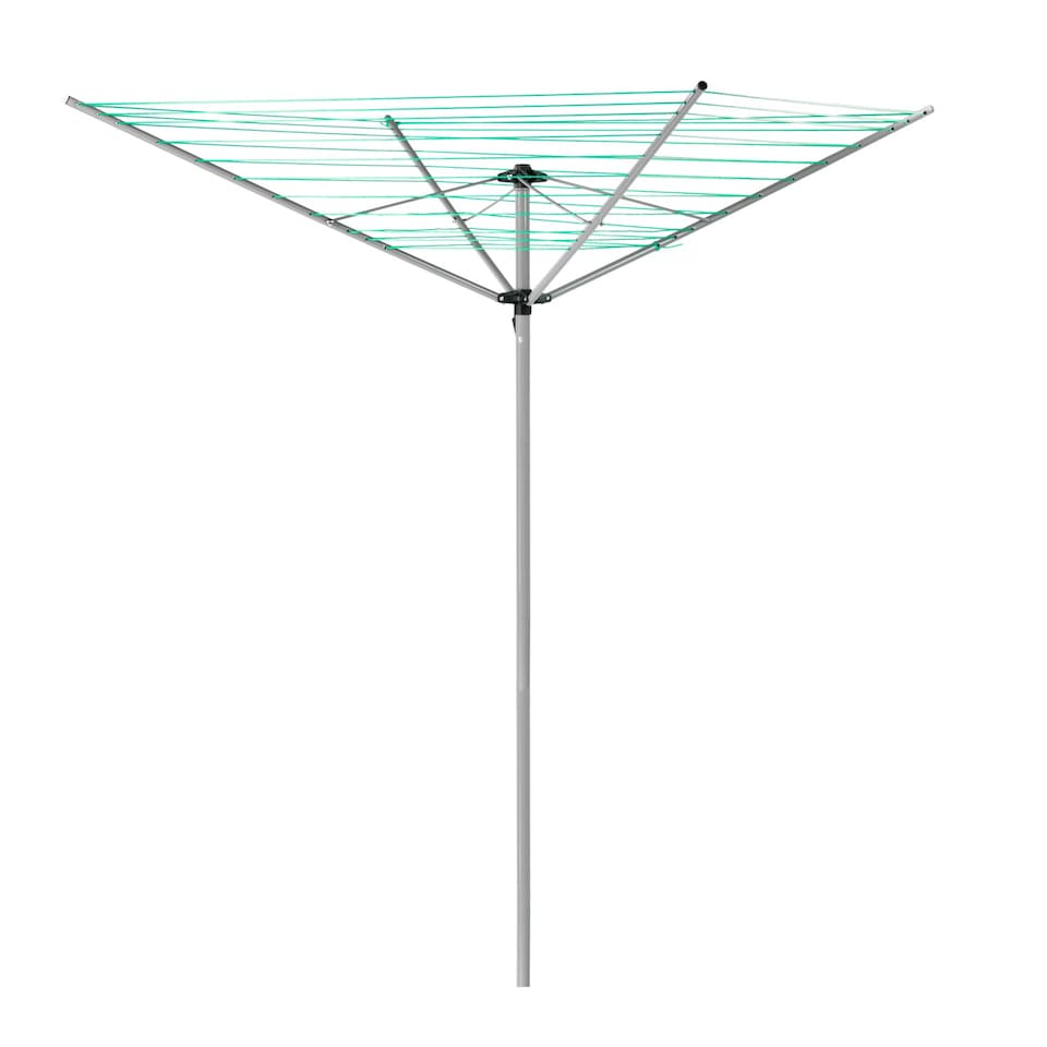 image 1 of KCT 4 Arm Rotary Washing Line - 40m Drying Area | Green | Silver