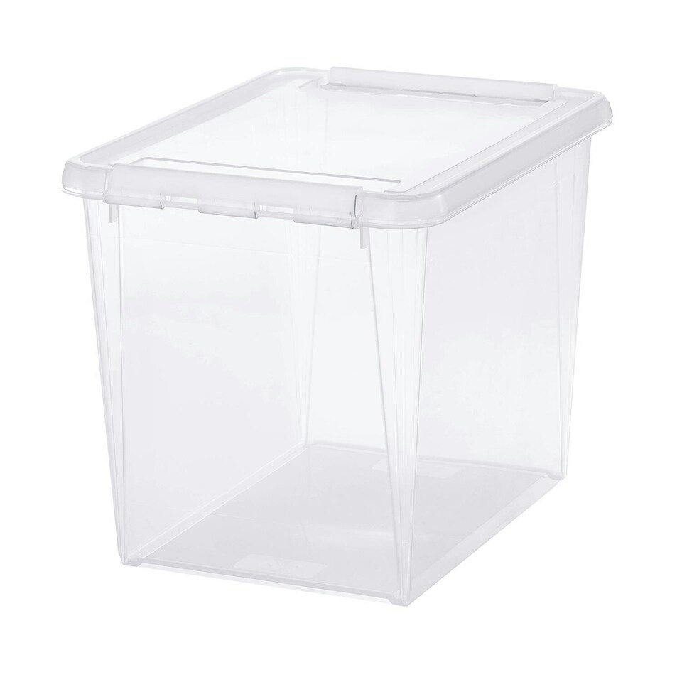image 1 of SmartStore Different size Storage Box for Home with Clip Lid | Clear | 25L