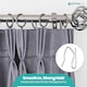 image 5 of Silver Drapery Pin Hooks, Metal Curtain Hooks - 50pcs