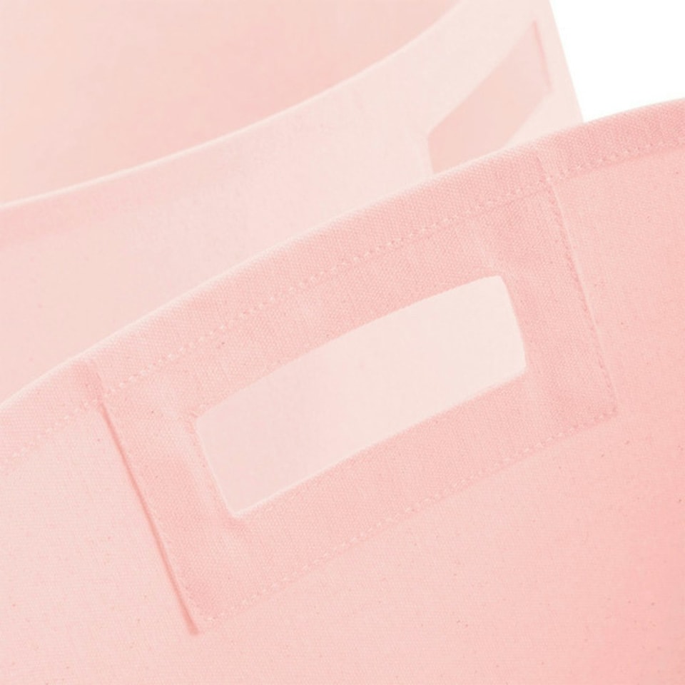 image 1 of Westford Mill Canvas Storage Basket - Pastel Pink - L Pink | L