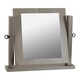 image 1 of Lisbon Dressing Table Mirror - L9 x W44 x H48.5 cm - Black Wood Grain Black