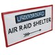 image 6 of Underground Air Raid Shelter Cast Iron Sign Plaque London Wall House Garden