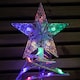 image 5 of 45cm Set of 4 Light up White Spiral Christmas Tree Garden Path Lights with 100 Multi-Coloured LEDs