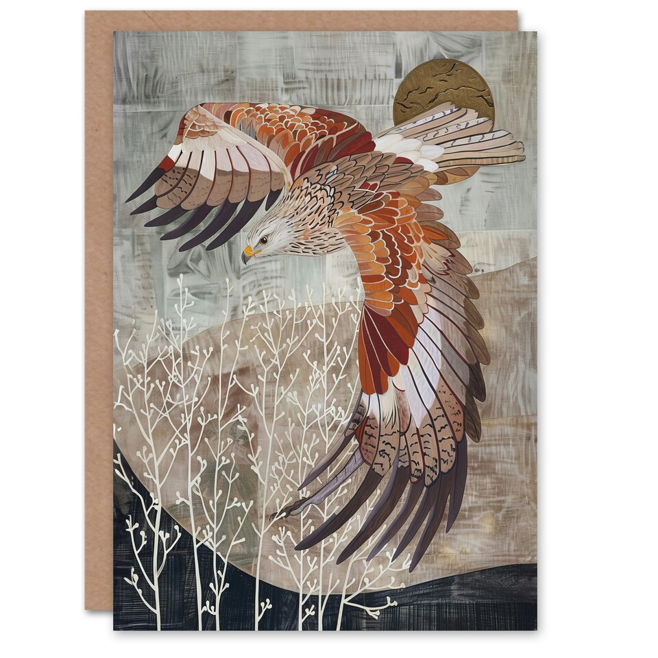 image 1 of Eagle Bird Prey Nature Lover Wings Feats Him Her Birthday Card